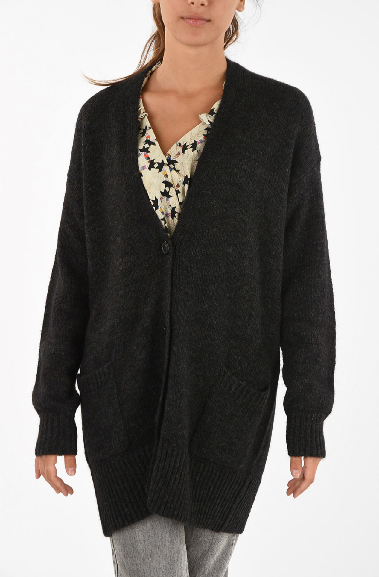 ISABEL MARANT OVERSIZED
ETOLIE TOILE V-NECK CARDIGAN
Size FR34