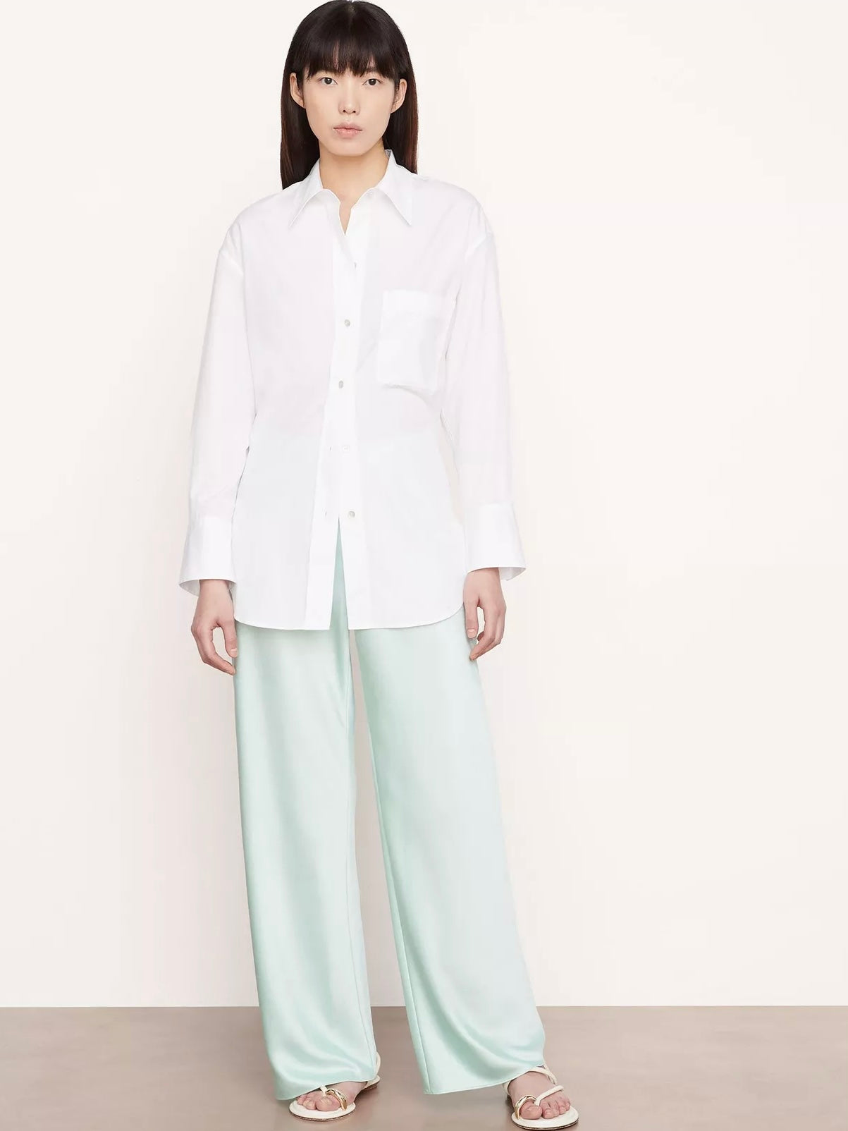Vince Oversized Long Sleeve Shirt, small