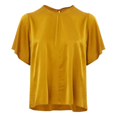 FORTE FORTE NWT
Top Satin de Soie | Ambre, MEDIUM