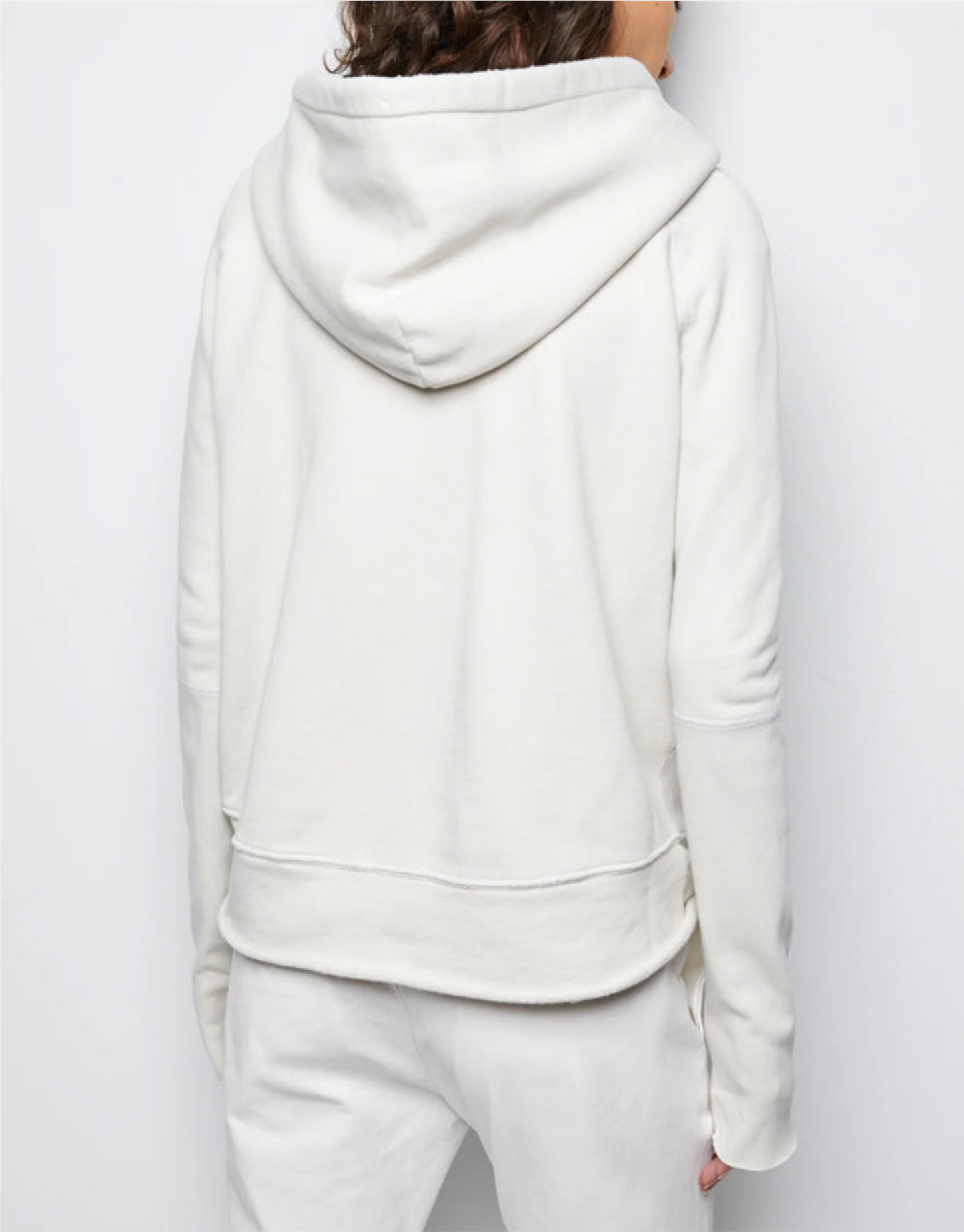 Nili Lotan Janie Hoodie - Chalk, XSMALL