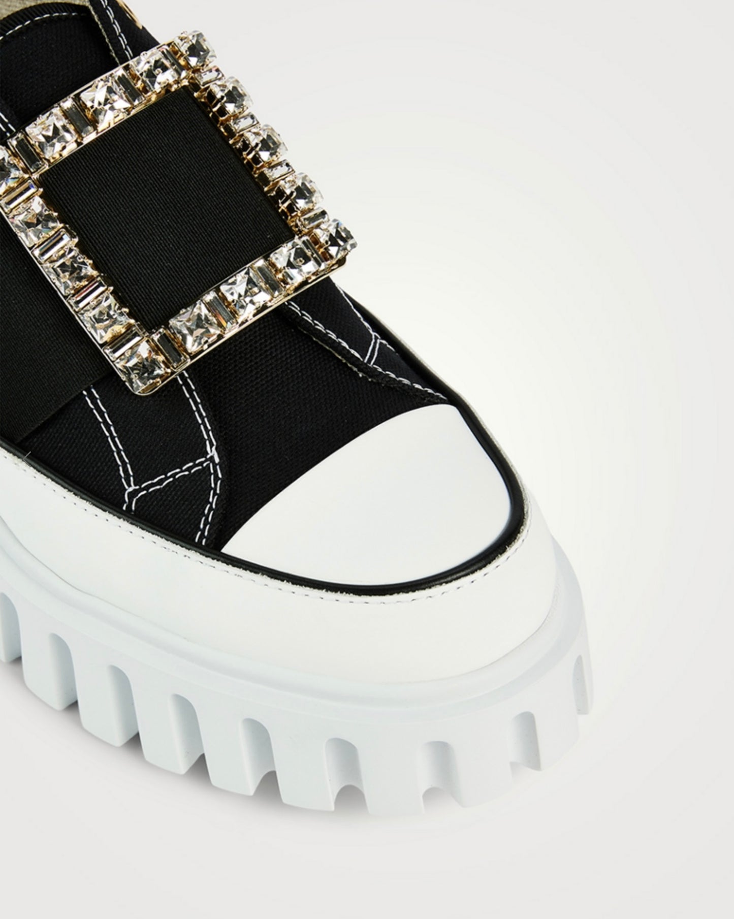 ROGER VIVIER
Viv' Go-Thick Canvas Slip-On Sneakers, SIZE36.5
