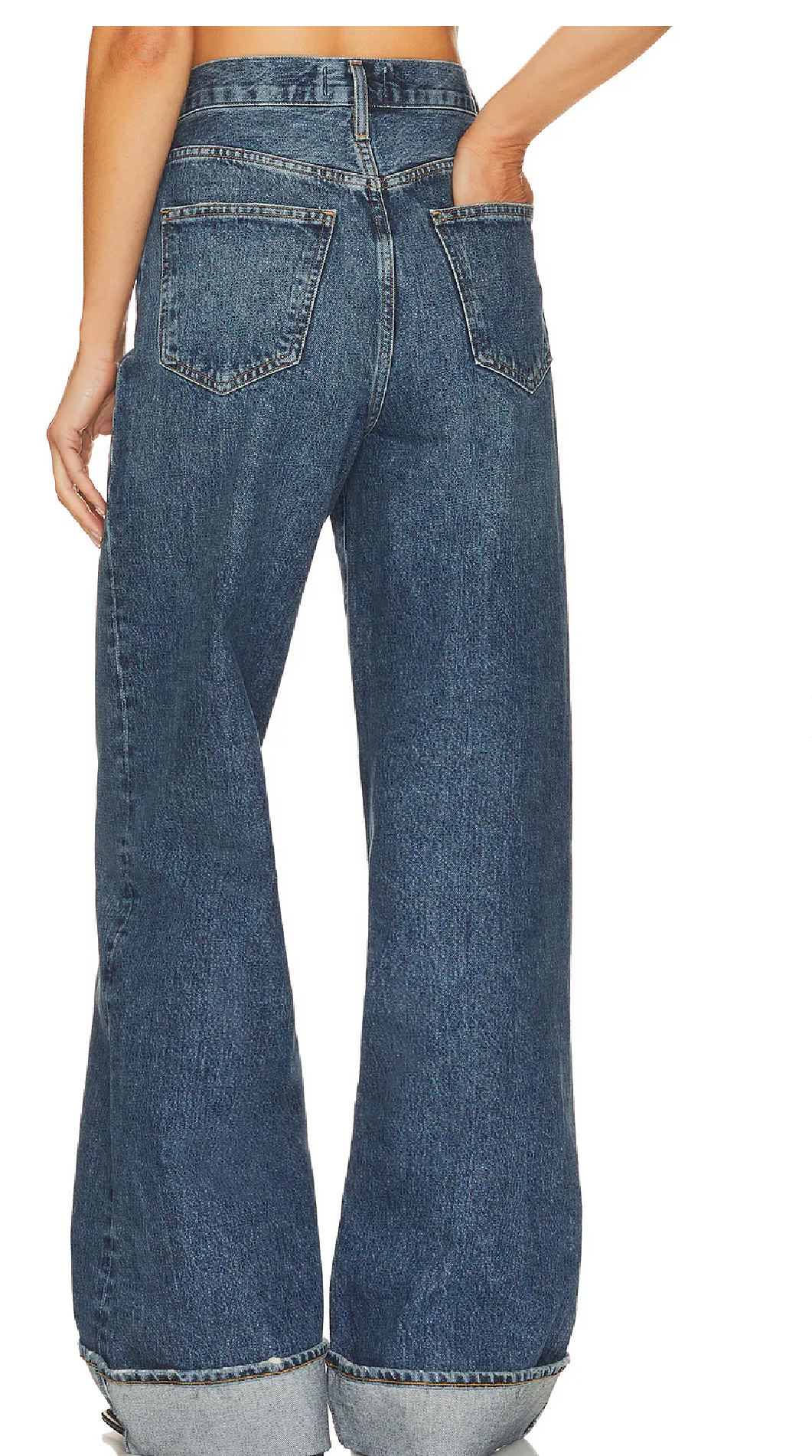 AGOLDE Dame High Rise Wide Leg, SIZE 24 (fits25/26)y