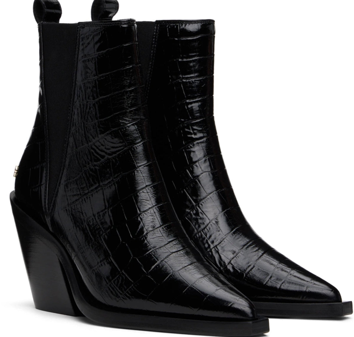ANINE BING Black Bekah Chelsea Boots, Size 6