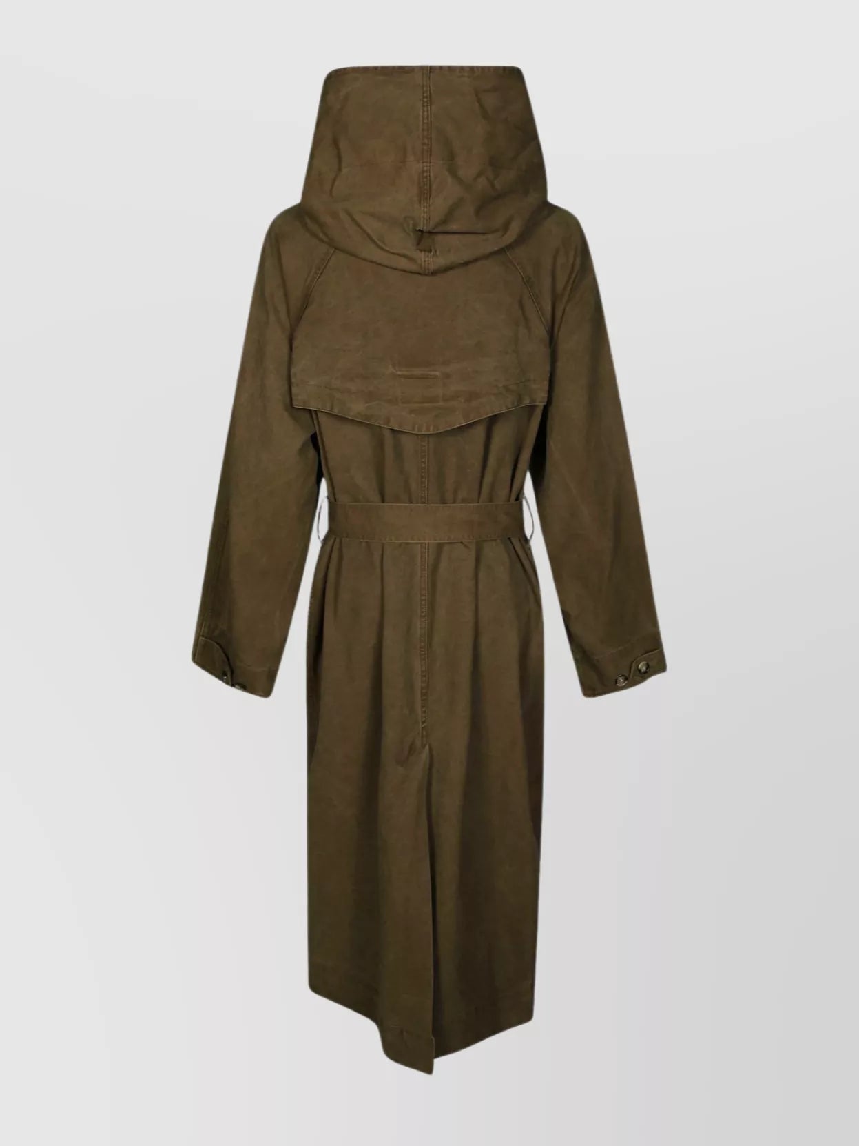 ISABEL MARANT ETOILE
HOODED BELTED COAT BACK VENT, Size 34 (oversized)