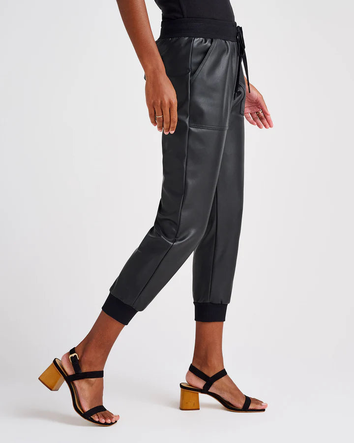 Splendid,Faux leather joggers,XSMALL