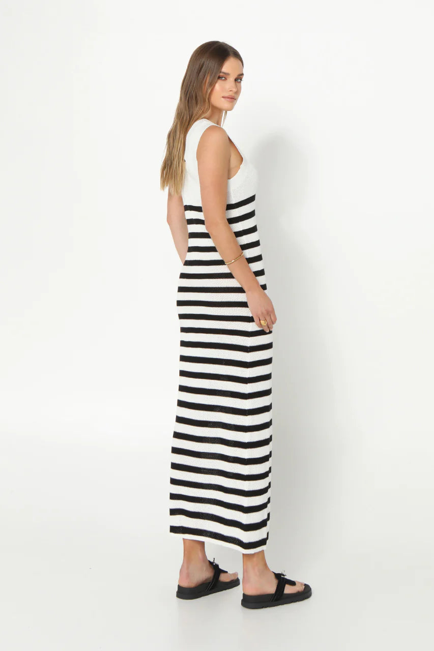 Madison the label Mallery Knit Dress Striped, medium