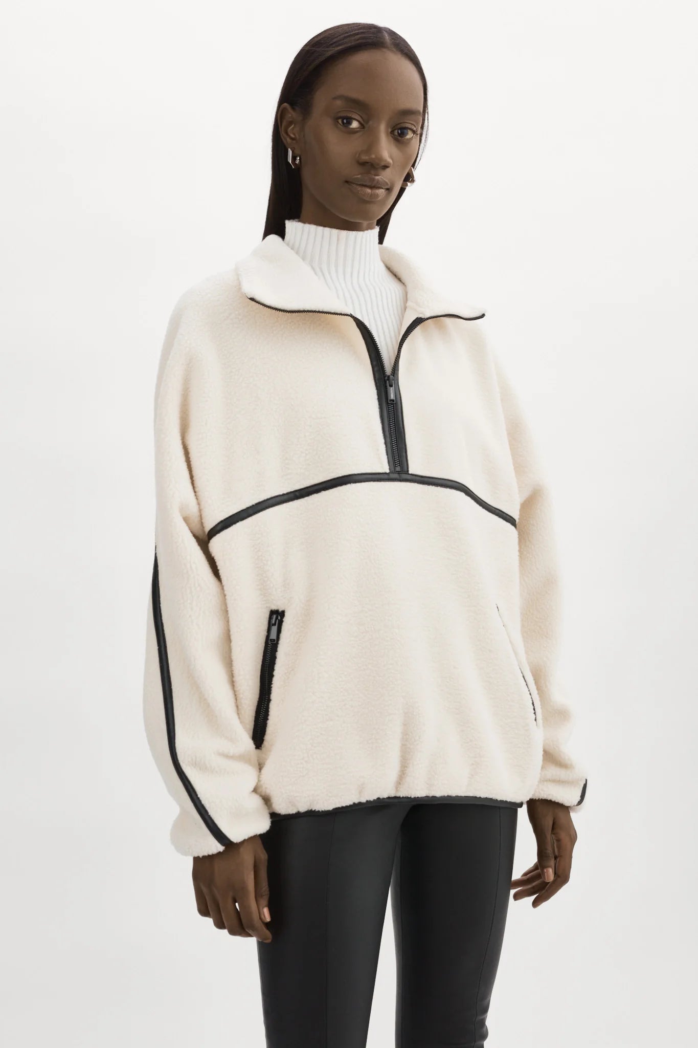 LAMARAQUE HELSA | POLAR FLEECE PULLOVER, oversized XXsmall