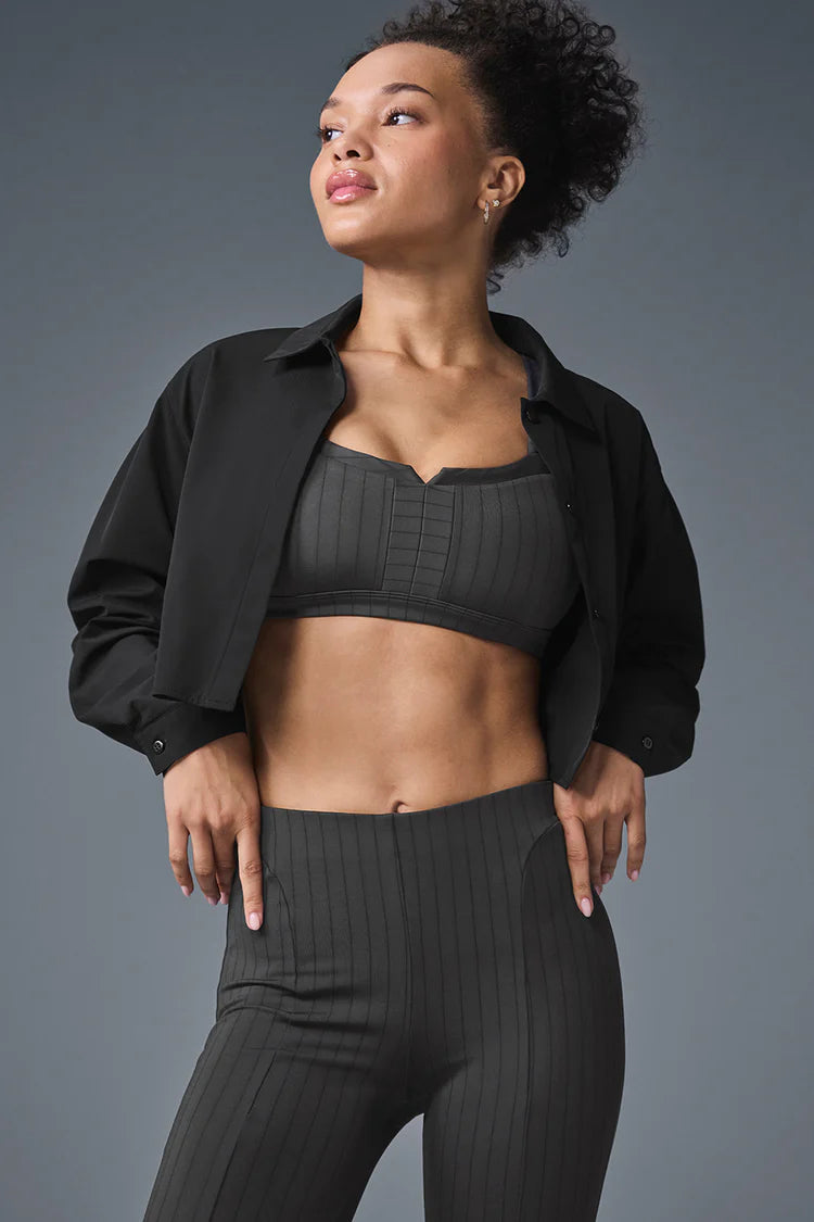 ALO CROPPED TAKE ME OUT BUTTON UP, SMALL