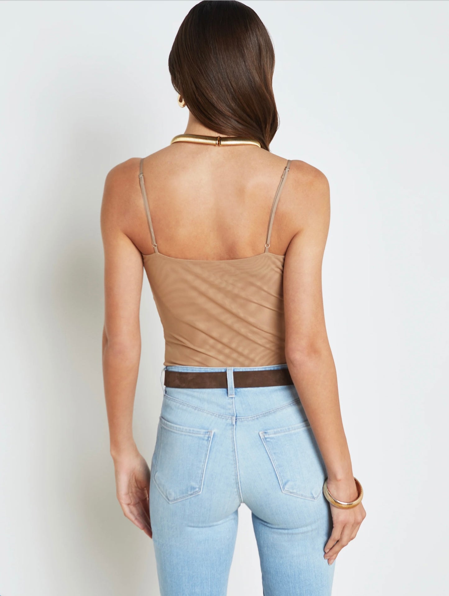 L'AGENCE NWT Gelina Ruched Bodysuit, SMALL
