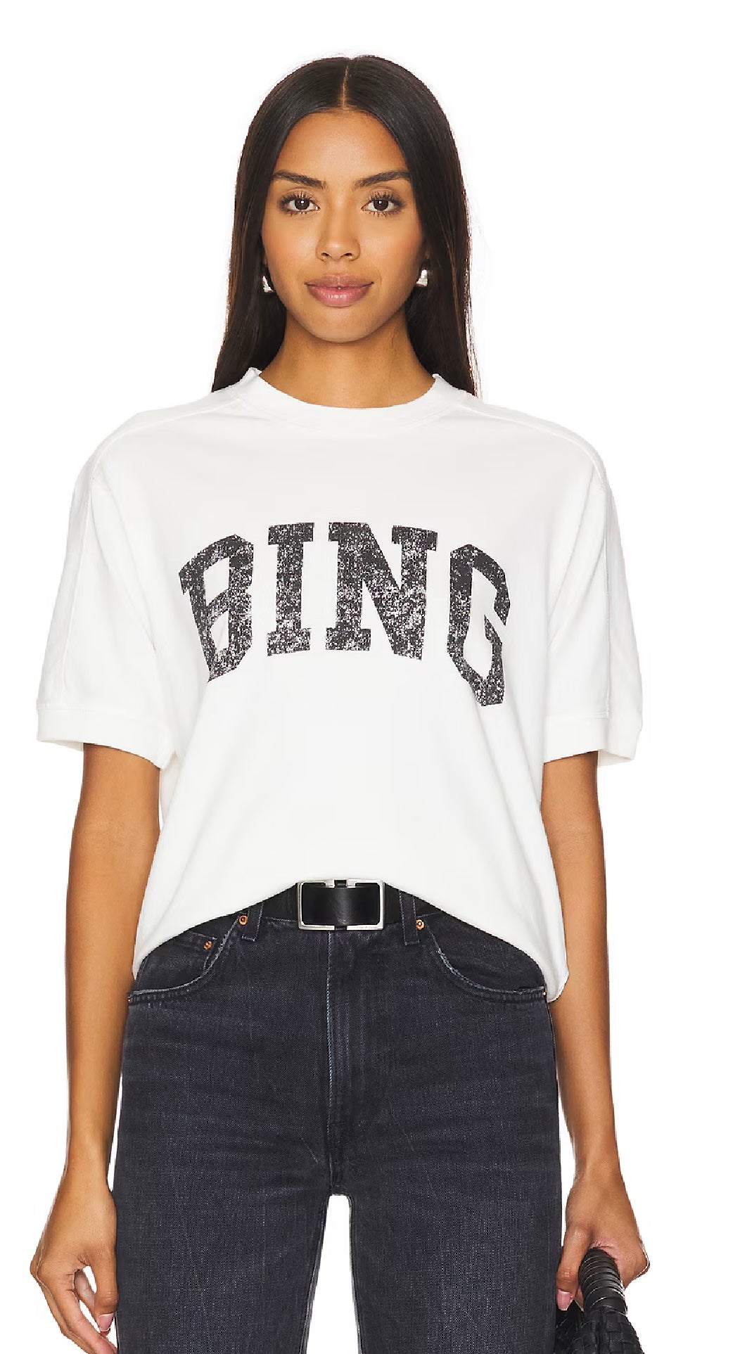 ANINE BING Jaylin Bing Tee, XSMALL