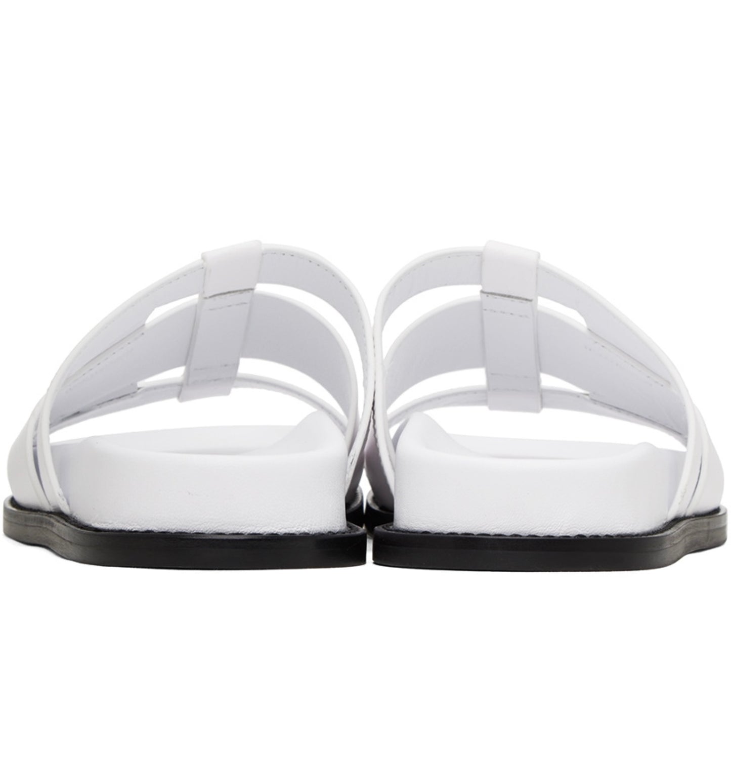 BURBERRY Thelma Cage Slide Sandal white, 36.5