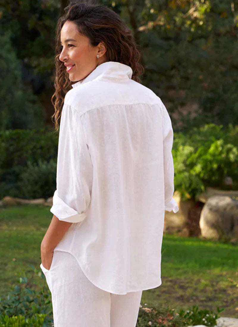 FRANK & EILEEN Italian linen shirt, size small 
