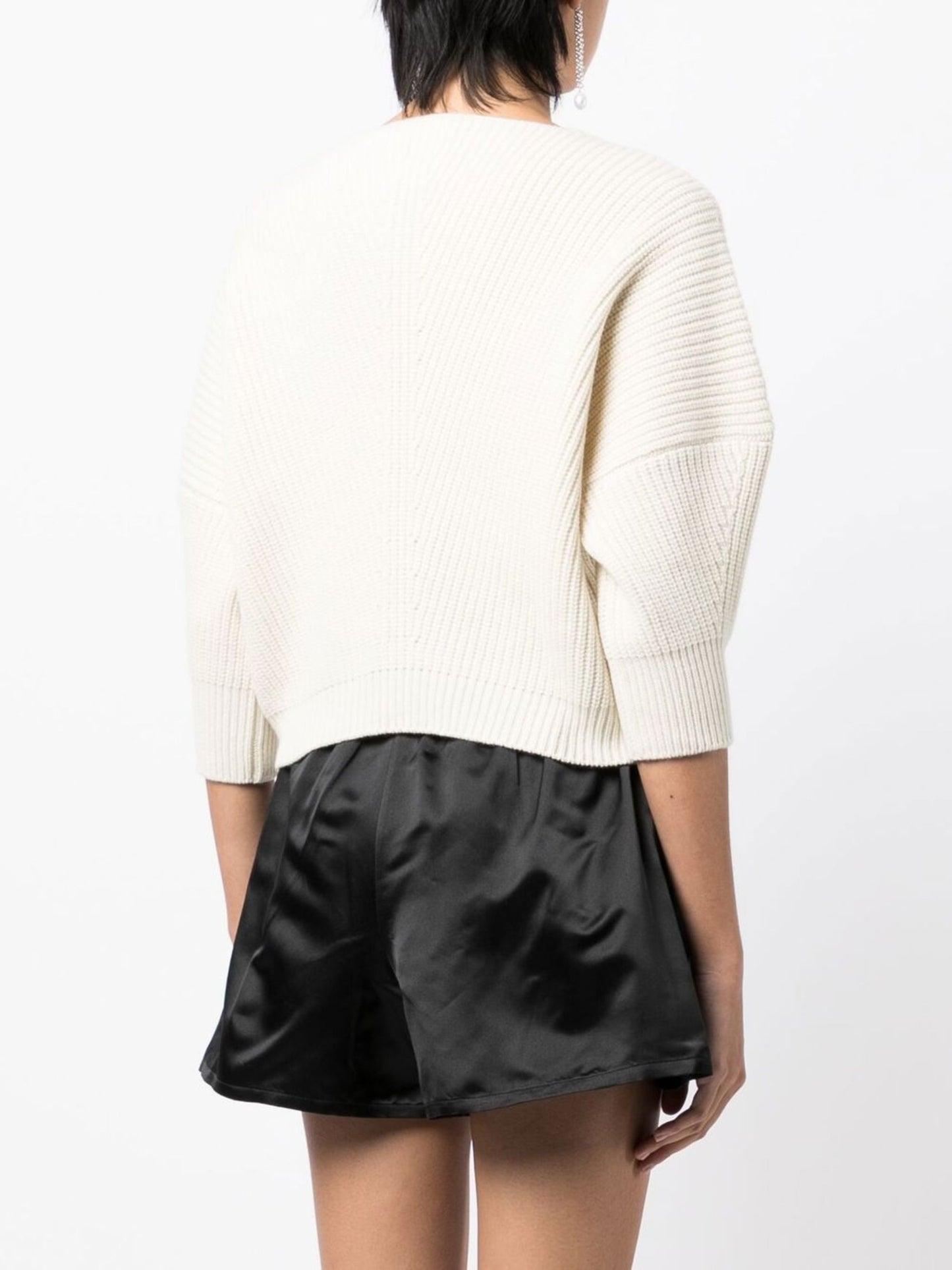 SA SU PHI
V-neck ribbed-knit jumper, size 42