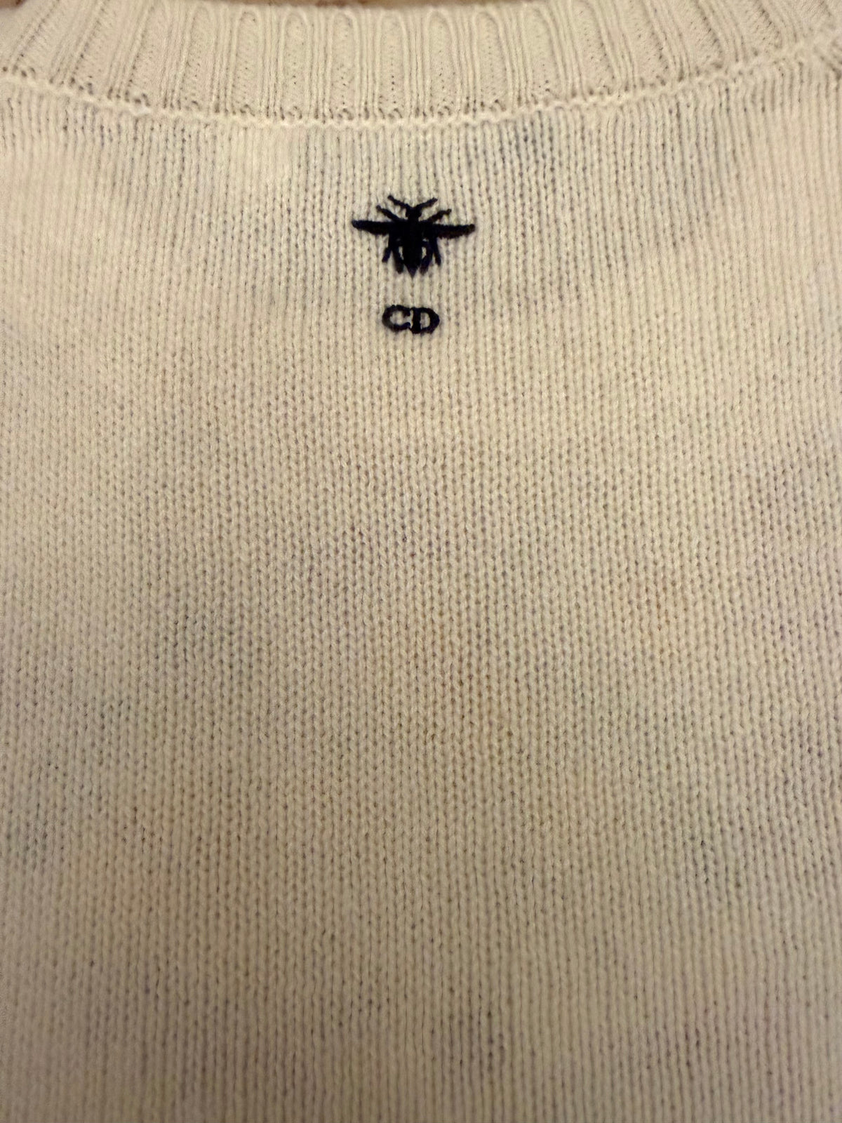 Dior 2023 Cashmere embroidered sweater, Size 8