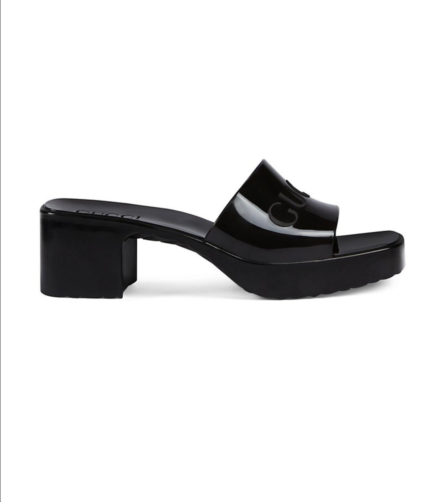 Gucci
Embossed Logo Mules, SIZE 7.5