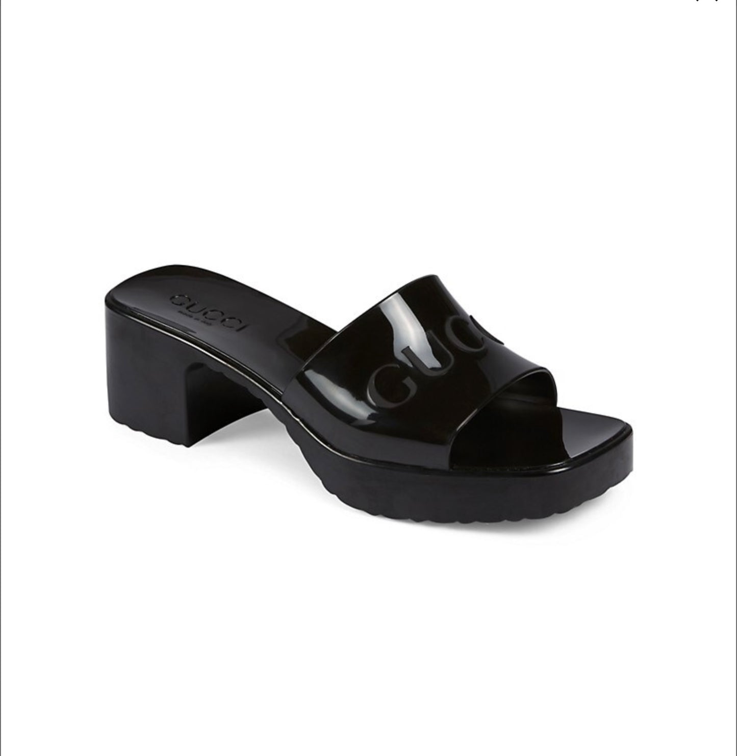 Gucci
Embossed Logo Mules, SIZE 7.5
