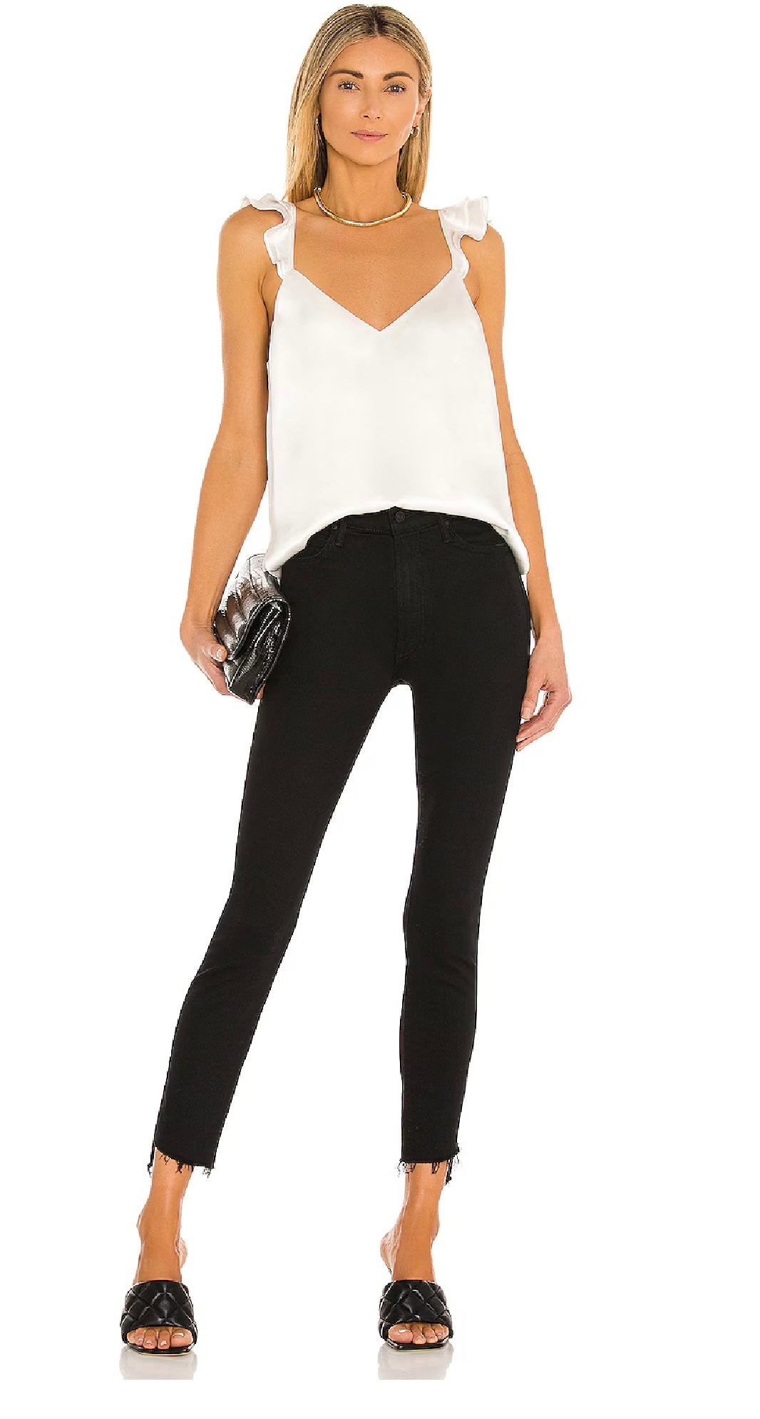 MOTHER The Stunner Zip Ankle Step Fray, Size 27