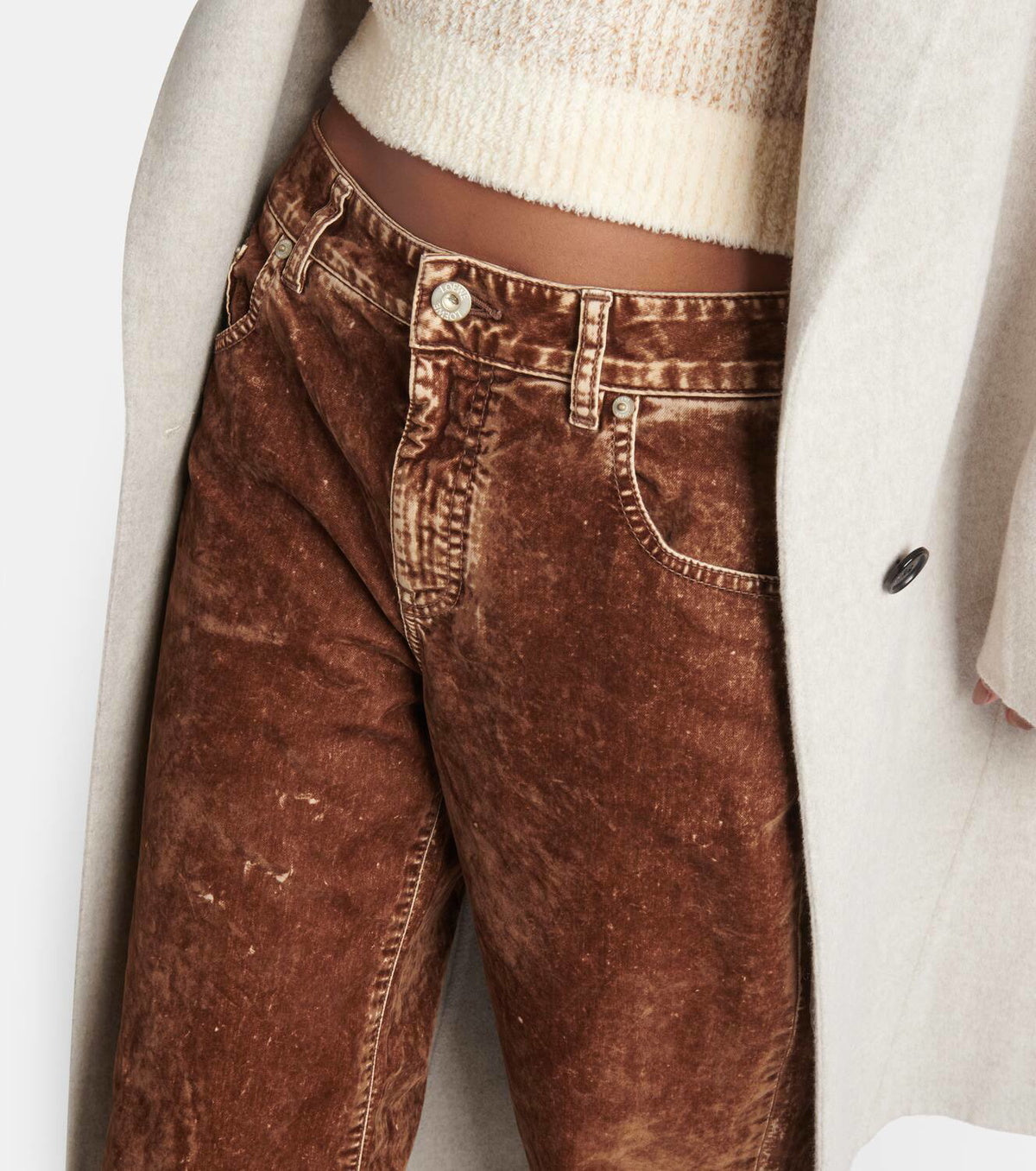 Loewe Mid-rise wide-leg jeans, Size 38