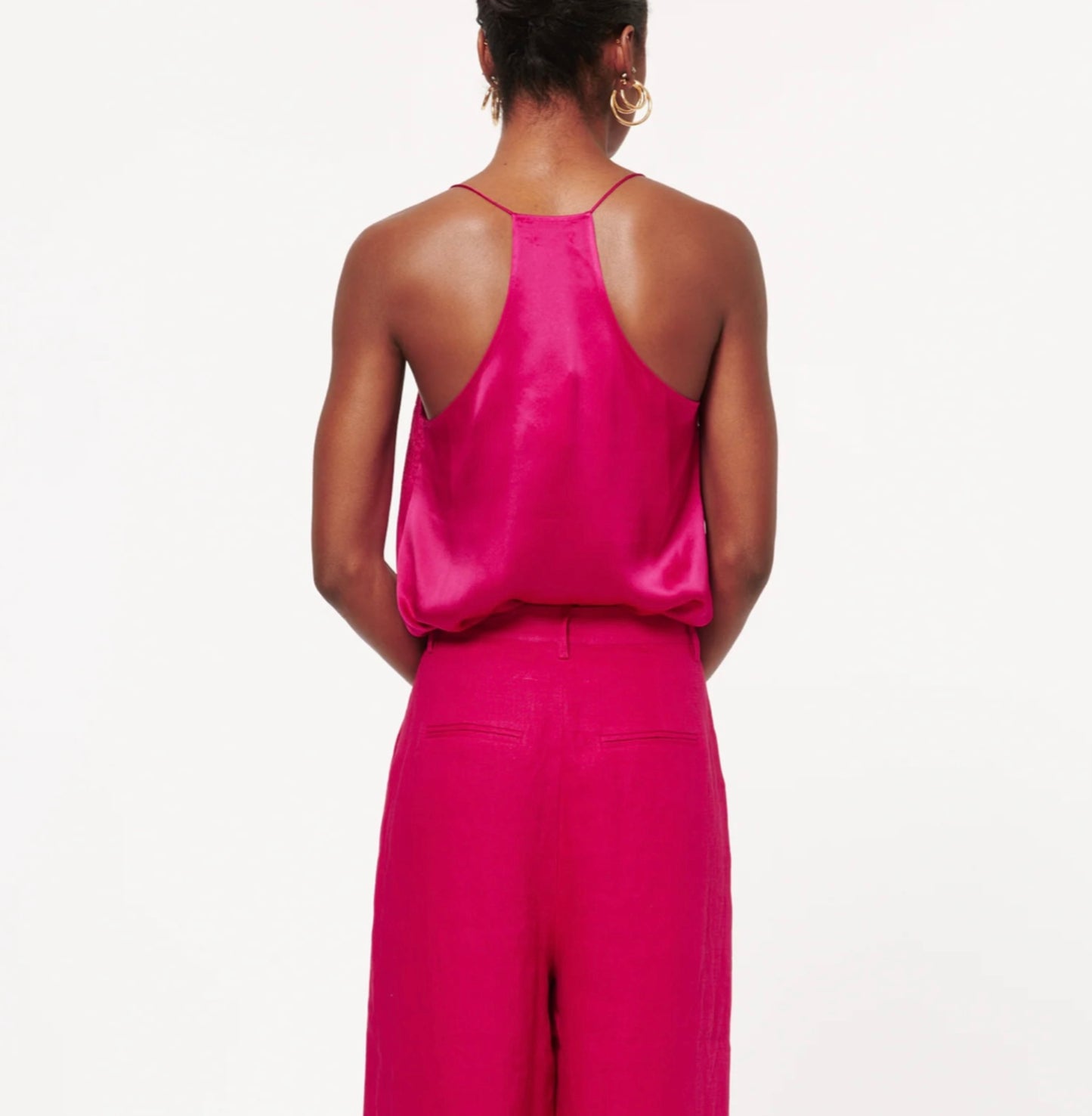 Cami NYC - Racer Charmeuse Cami, Medium