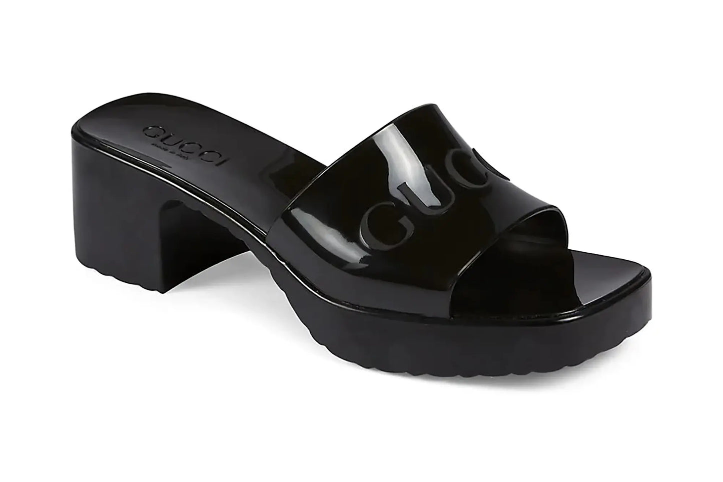 Gucci
Embossed Logo Mules, SIZE 7.5