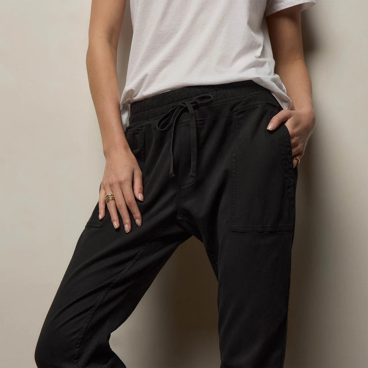 James Perse mixed media pant, Size 0 