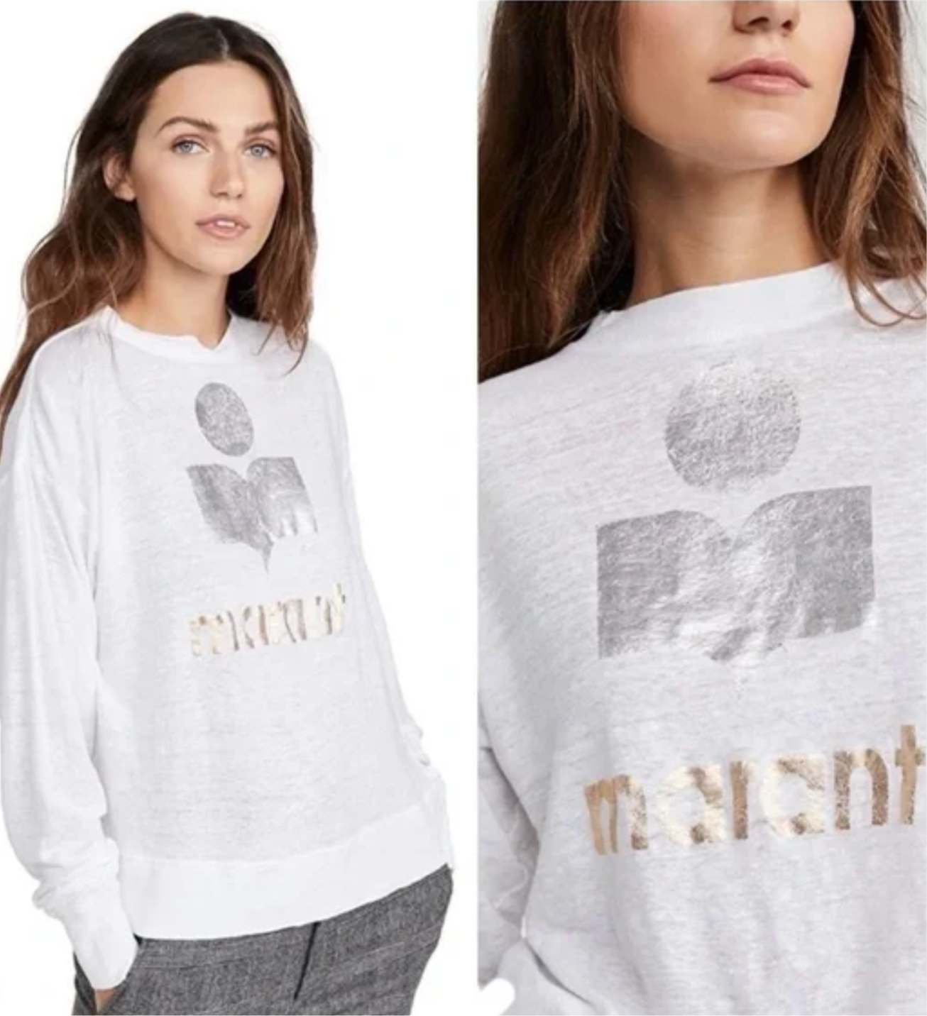 Isabel Marant Etoile Tee Shirt KLOWIA - White SMALL