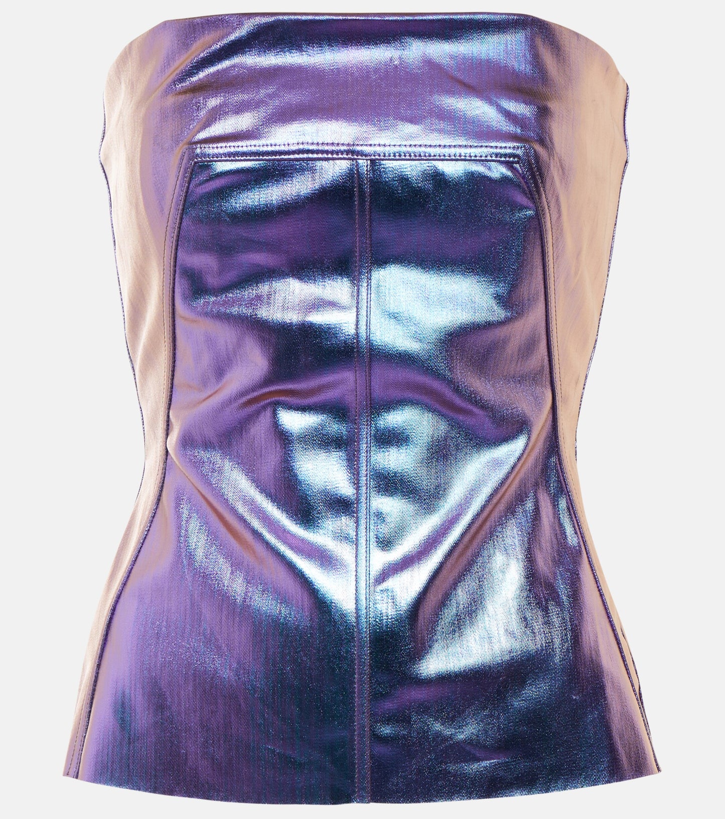 RICK OWENS Strapless denim top,size 8