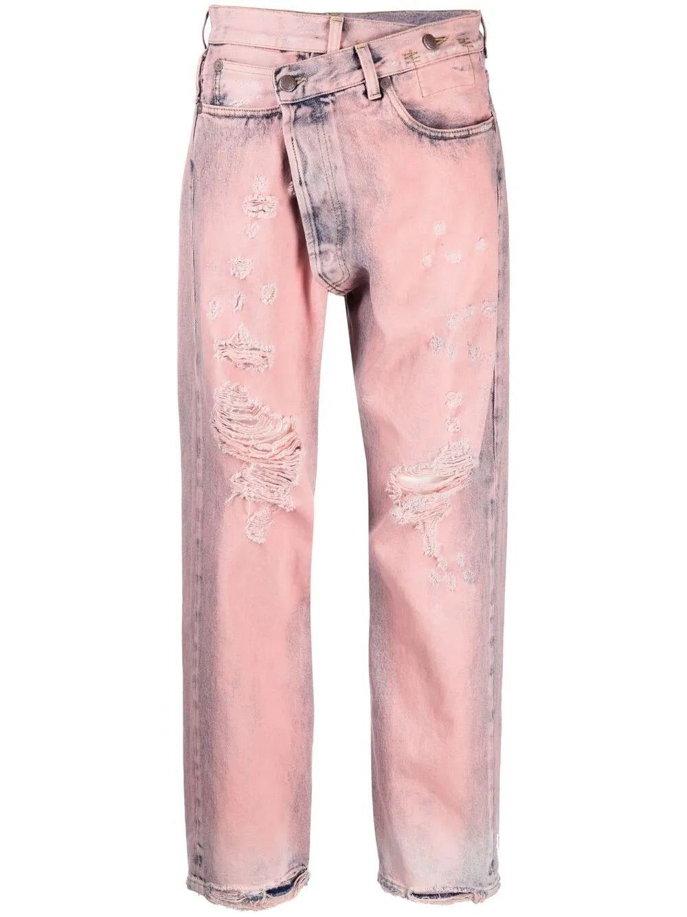 R13 Cross Over Straight, faded, pink, Size 27