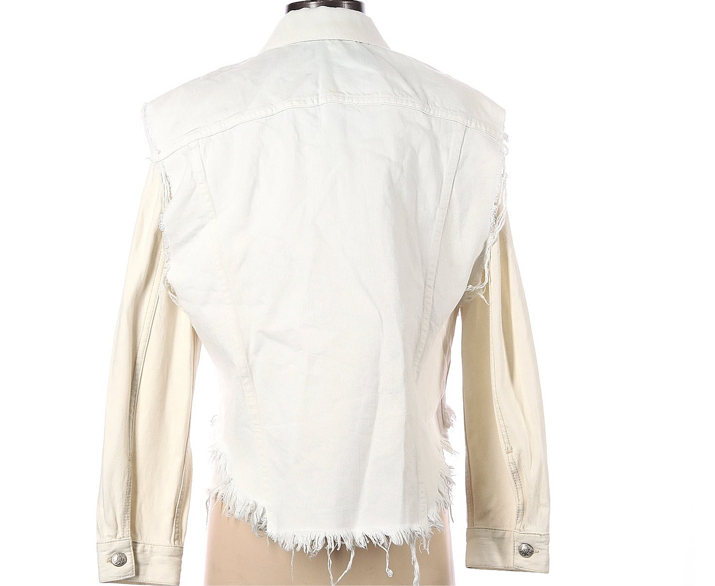 R13 women's double denim jacket colour vintage white , xsmall