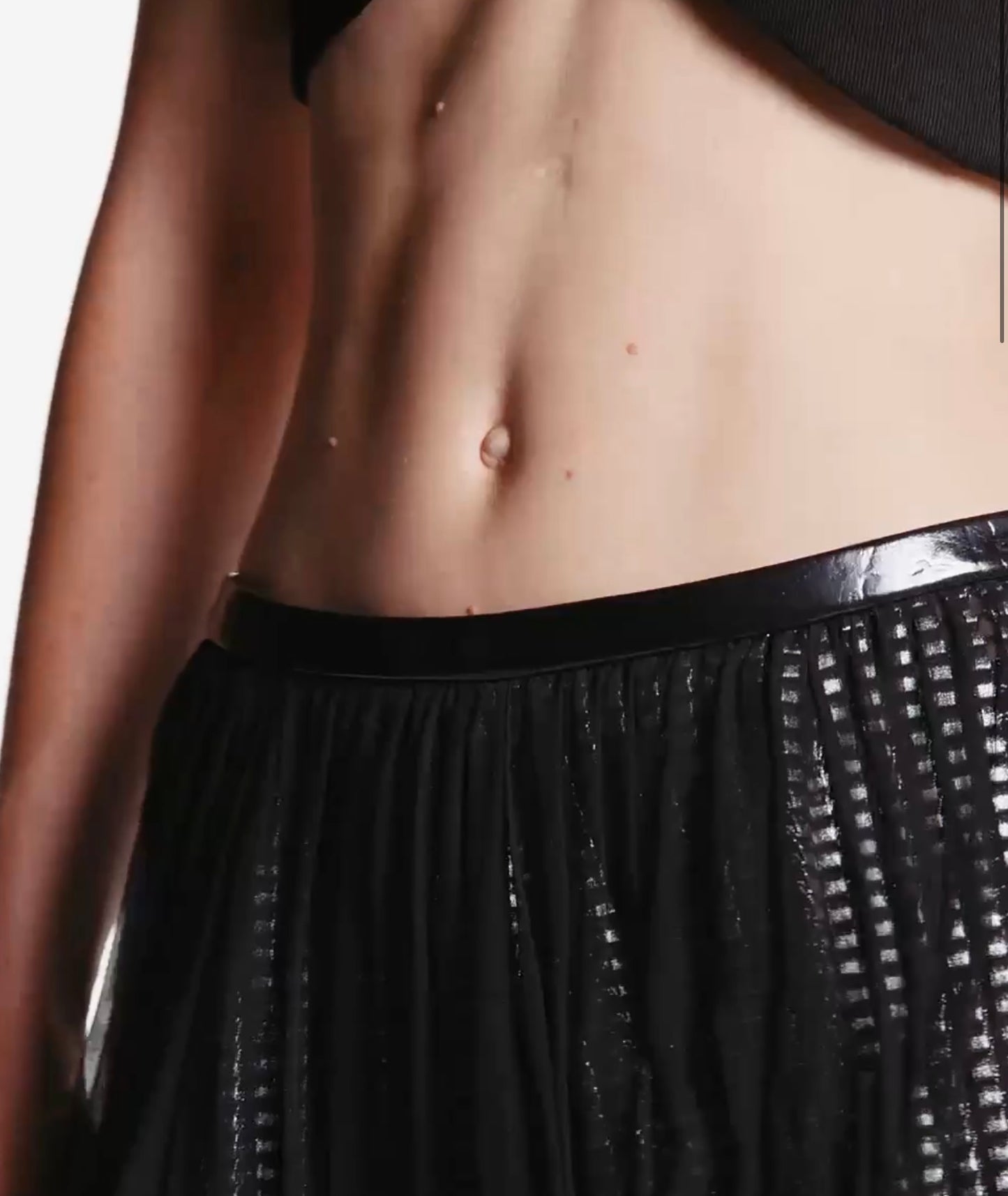 LOUIS VUITTON NWT Draped Mirrorball Midi Skirt, SIZE 38