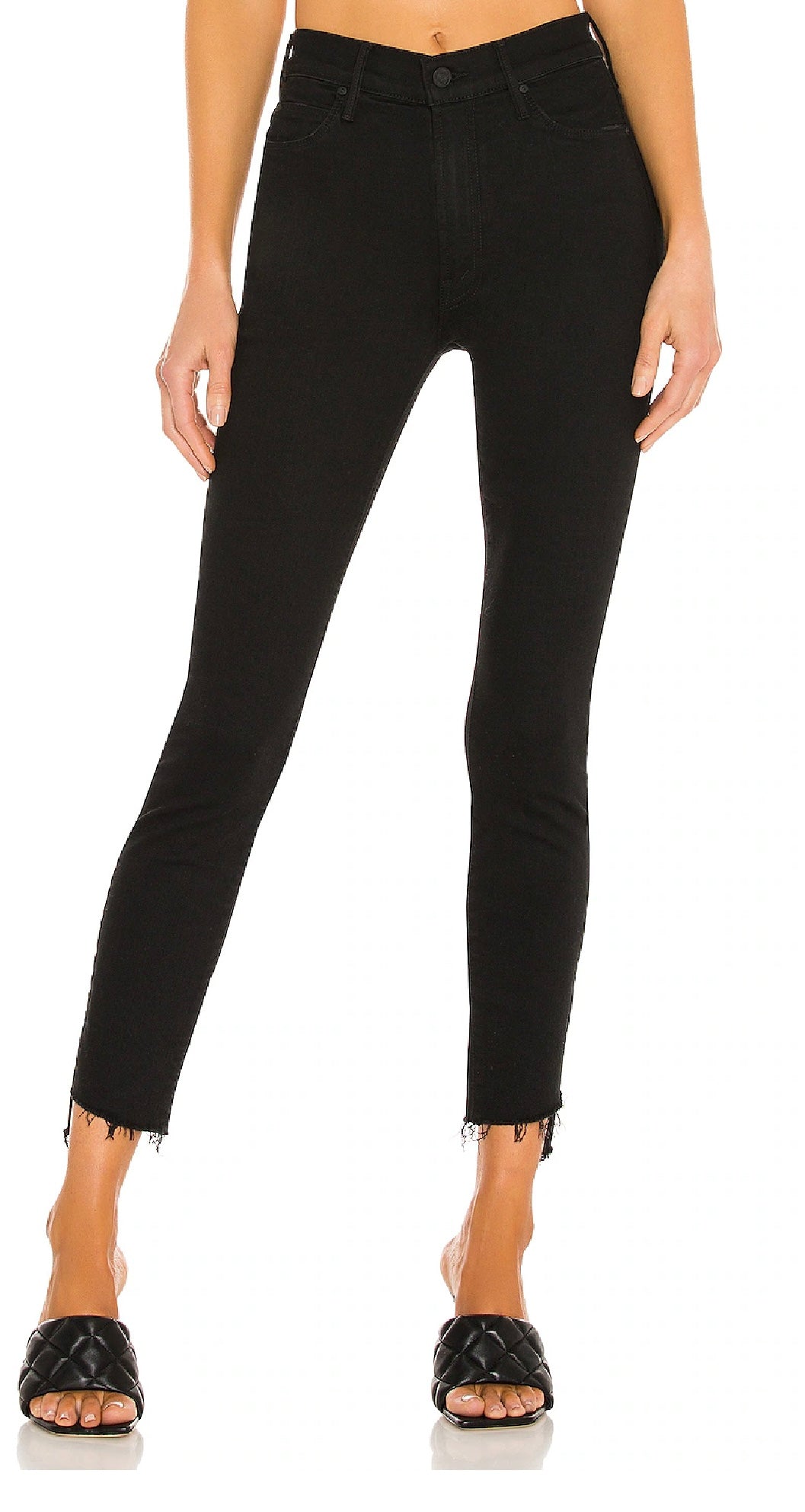 MOTHER The Stunner Zip Ankle Step Fray, Size 27