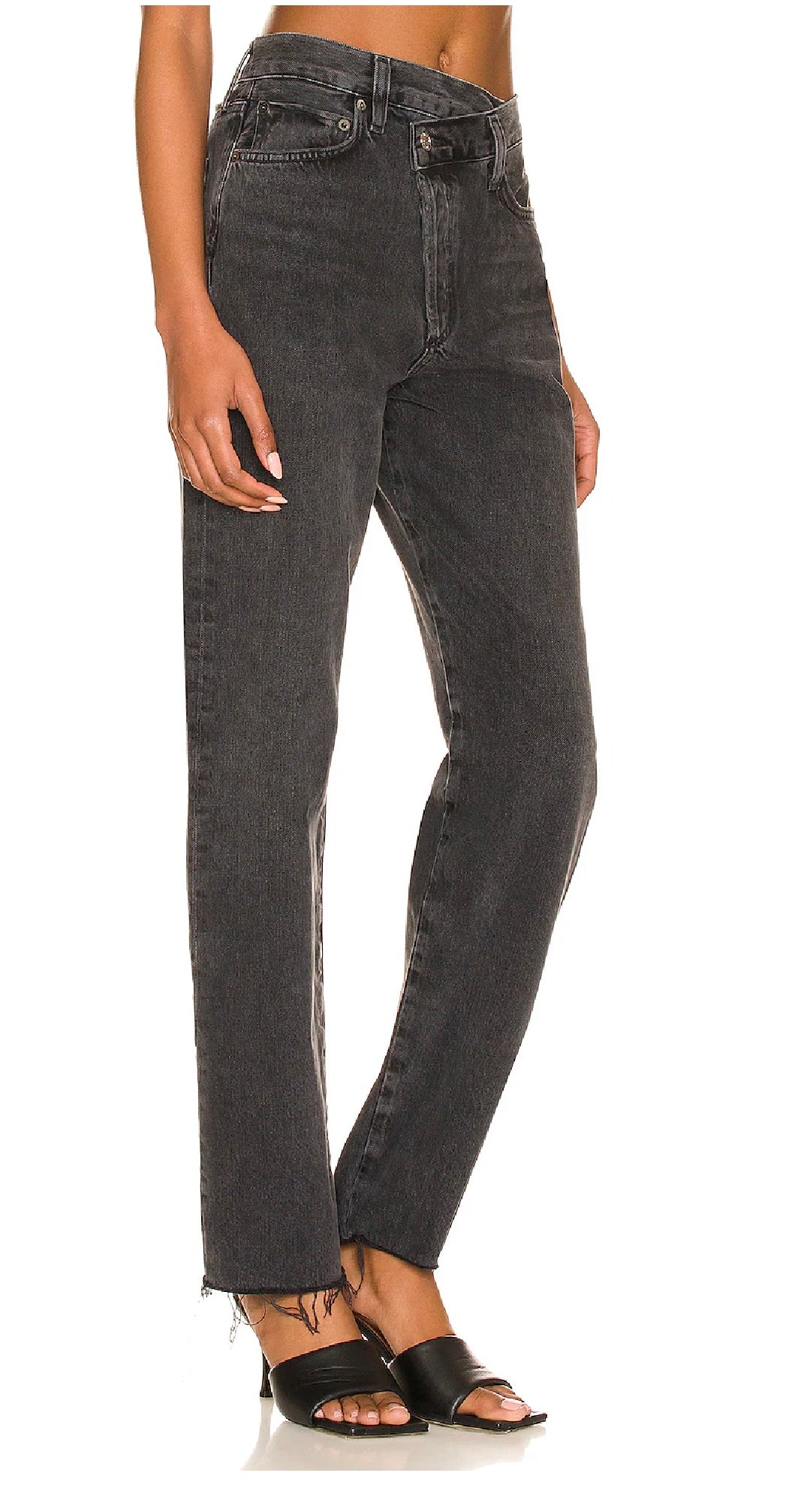 AGOLDE Criss Cross Straight in Shambles, SIZE 25