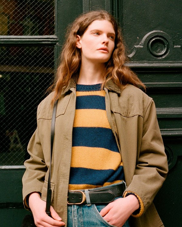 NILI LOTAN The Raiden Stripe Crewneck, Small