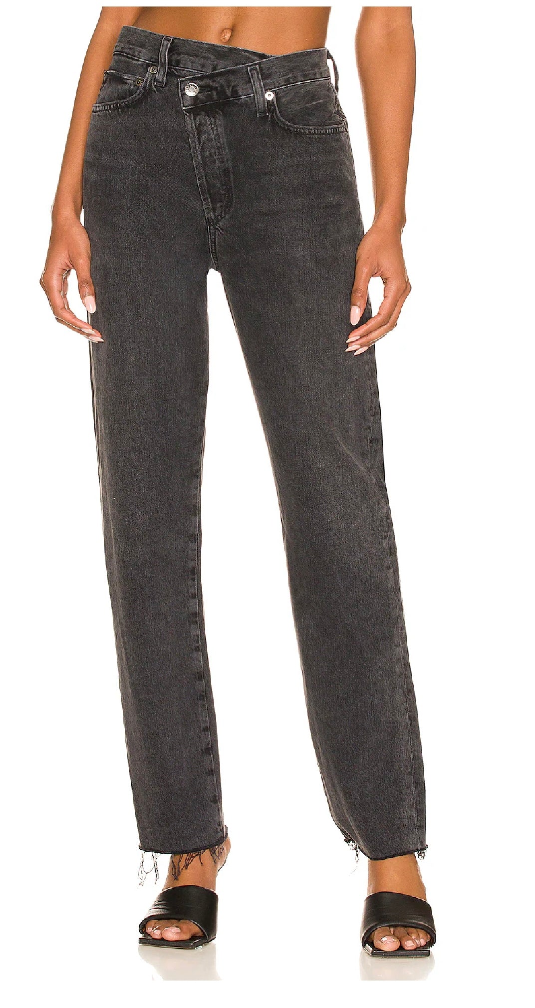 AGOLDE Criss Cross Straight in Shambles, SIZE 25