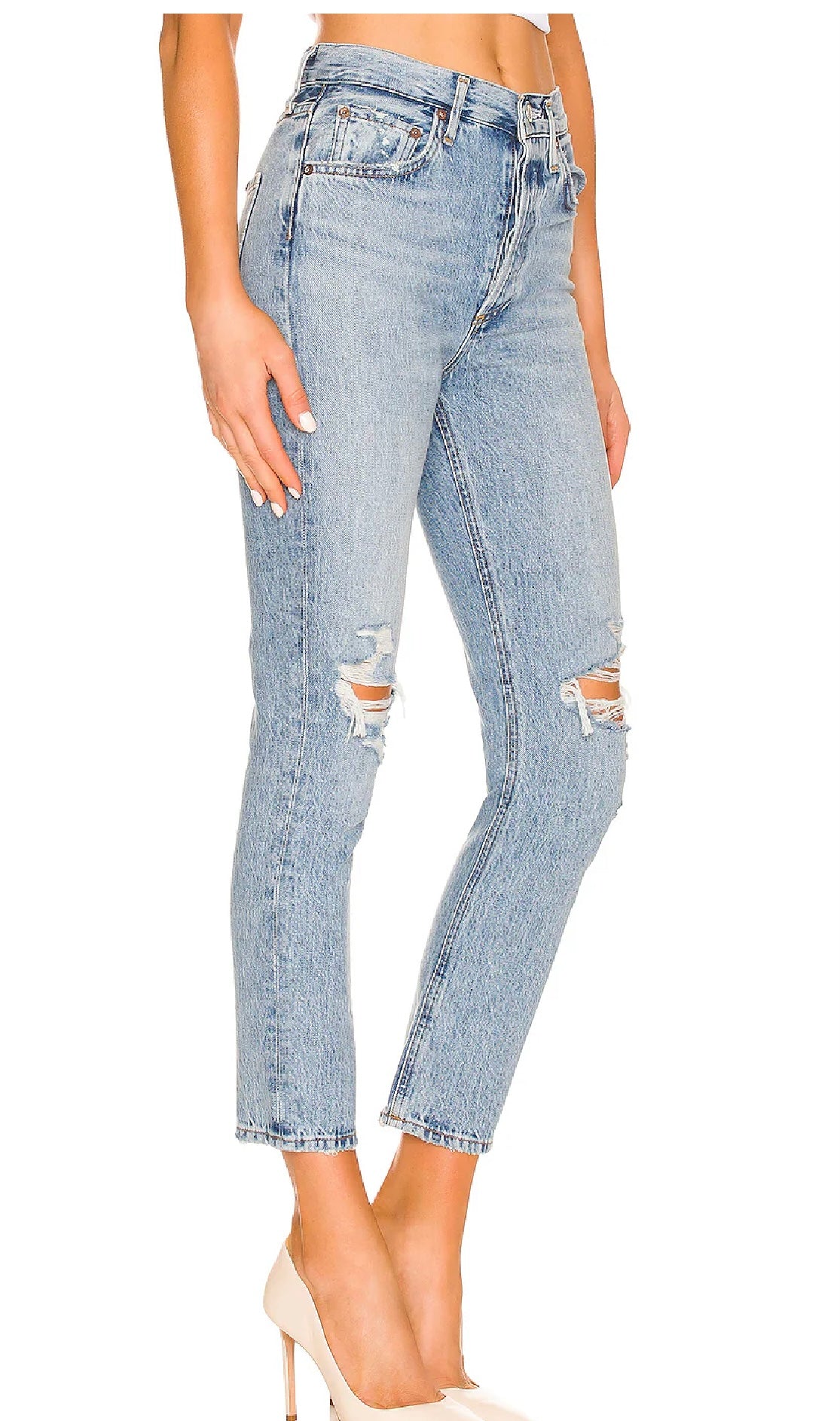 AGOLDE RILEY DISTRESSED Jeans, size 27