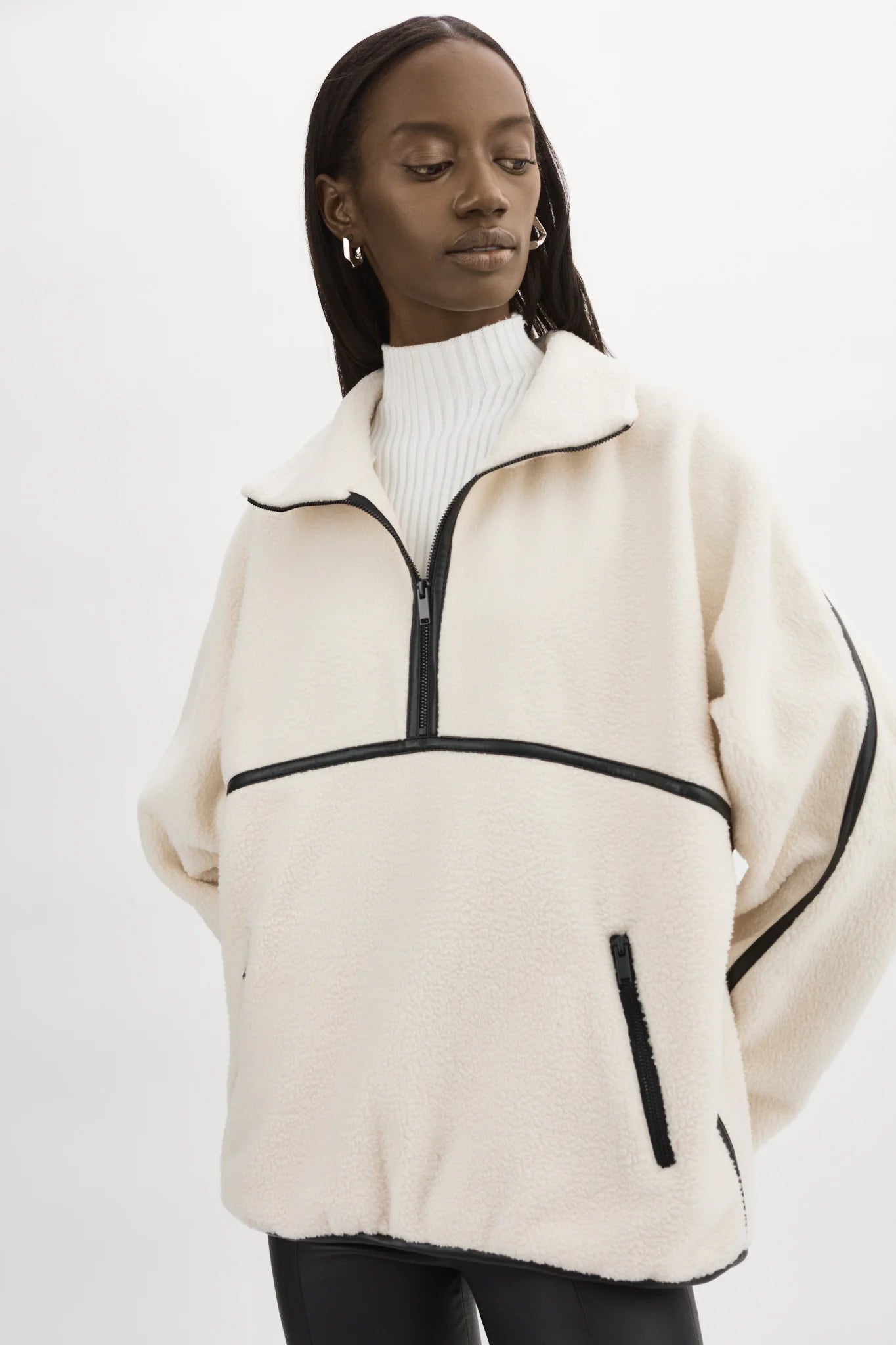 LAMARAQUE HELSA | POLAR FLEECE PULLOVER, oversized XXsmall