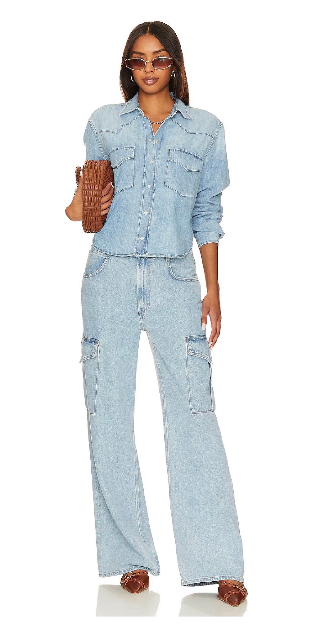 Citizens of Humanity Cropped Western Shirt, XSMALL