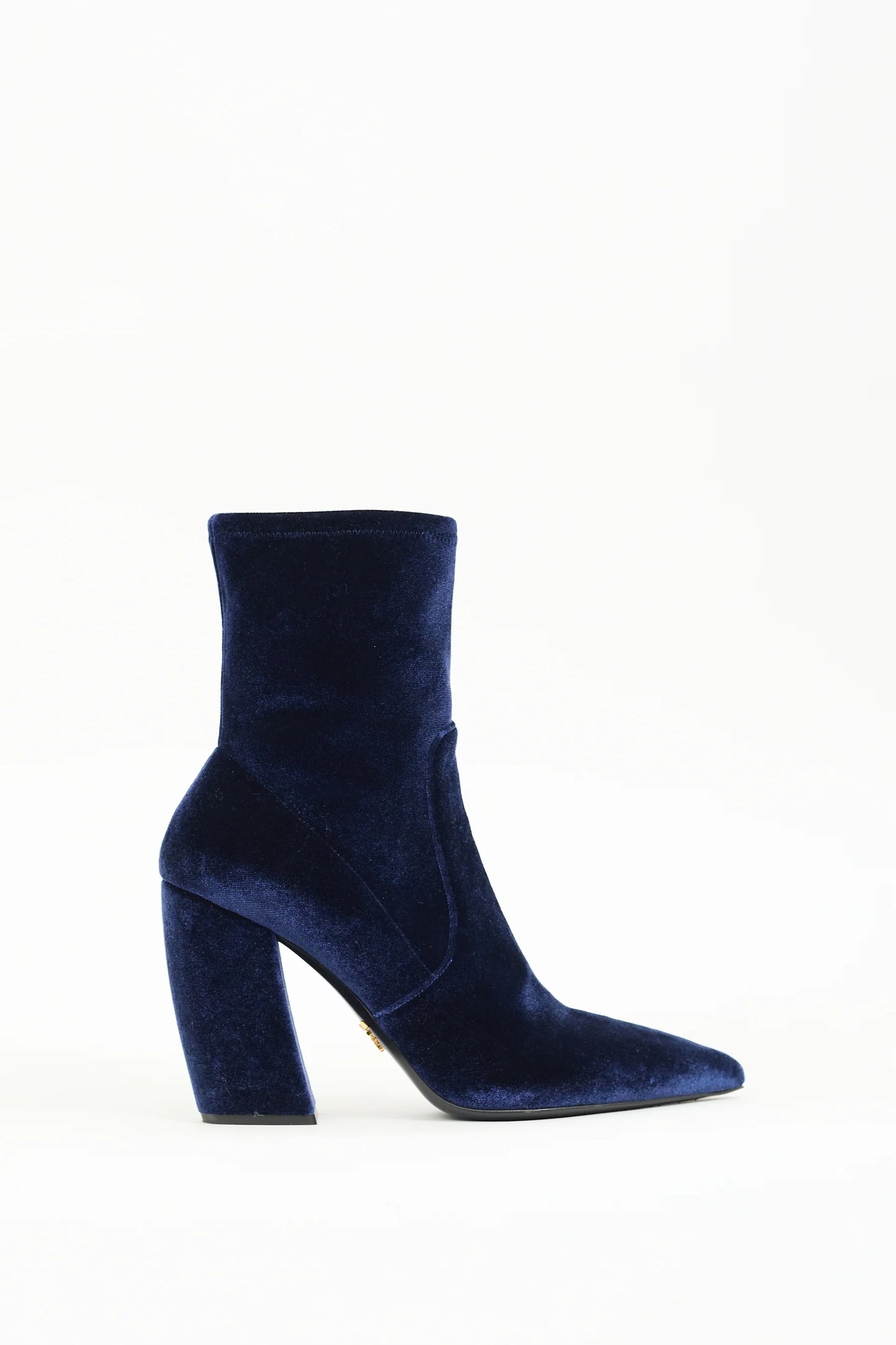 Prada Calzature Donna Velvet Velluto Stretch Bootie, Size 38