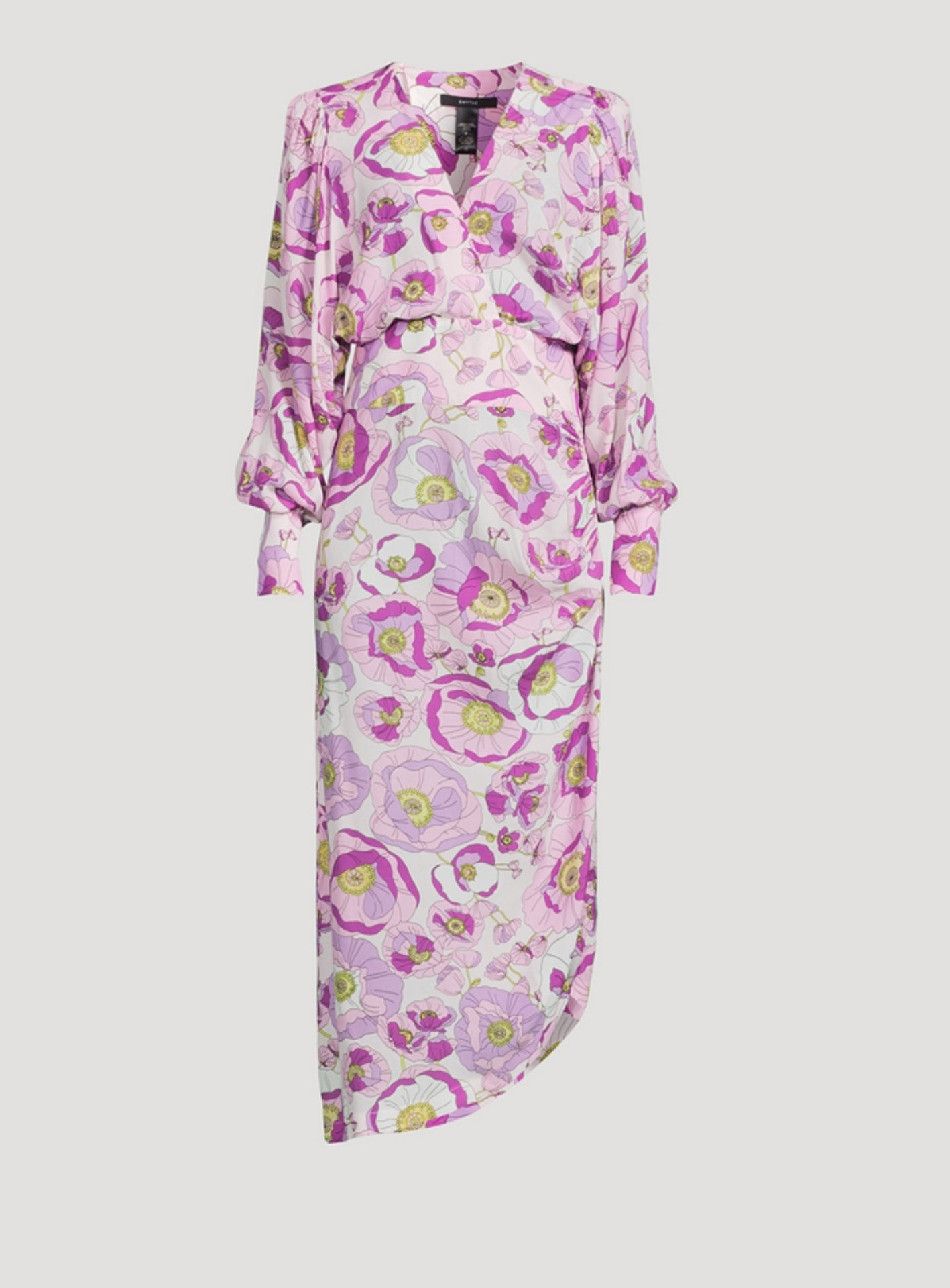 SMYTHE NWT Draped Midi Dress In Floral Print, SIZE 6