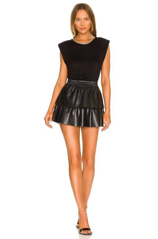 Alice + Olivia womens Jia Tiered Mini Skirt, SIZE 2
