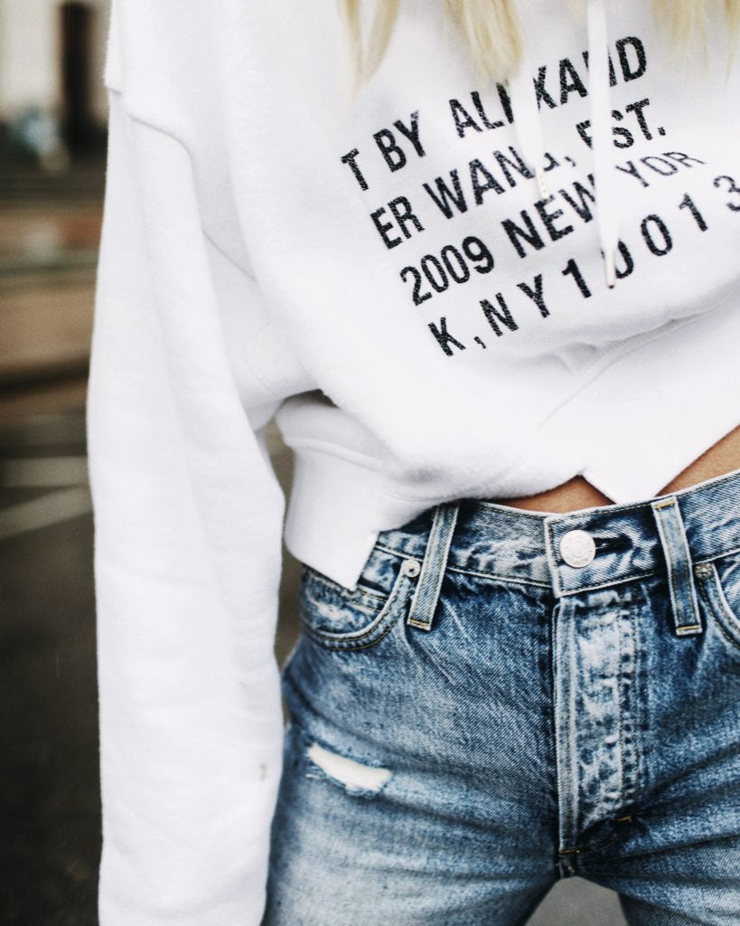 T by Alexander Wang hoodie, xsmall 