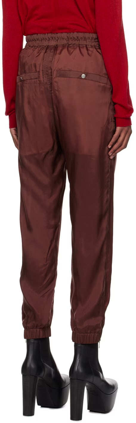 RICK OWENS Burgundy Track Lounge Pants, xsmall