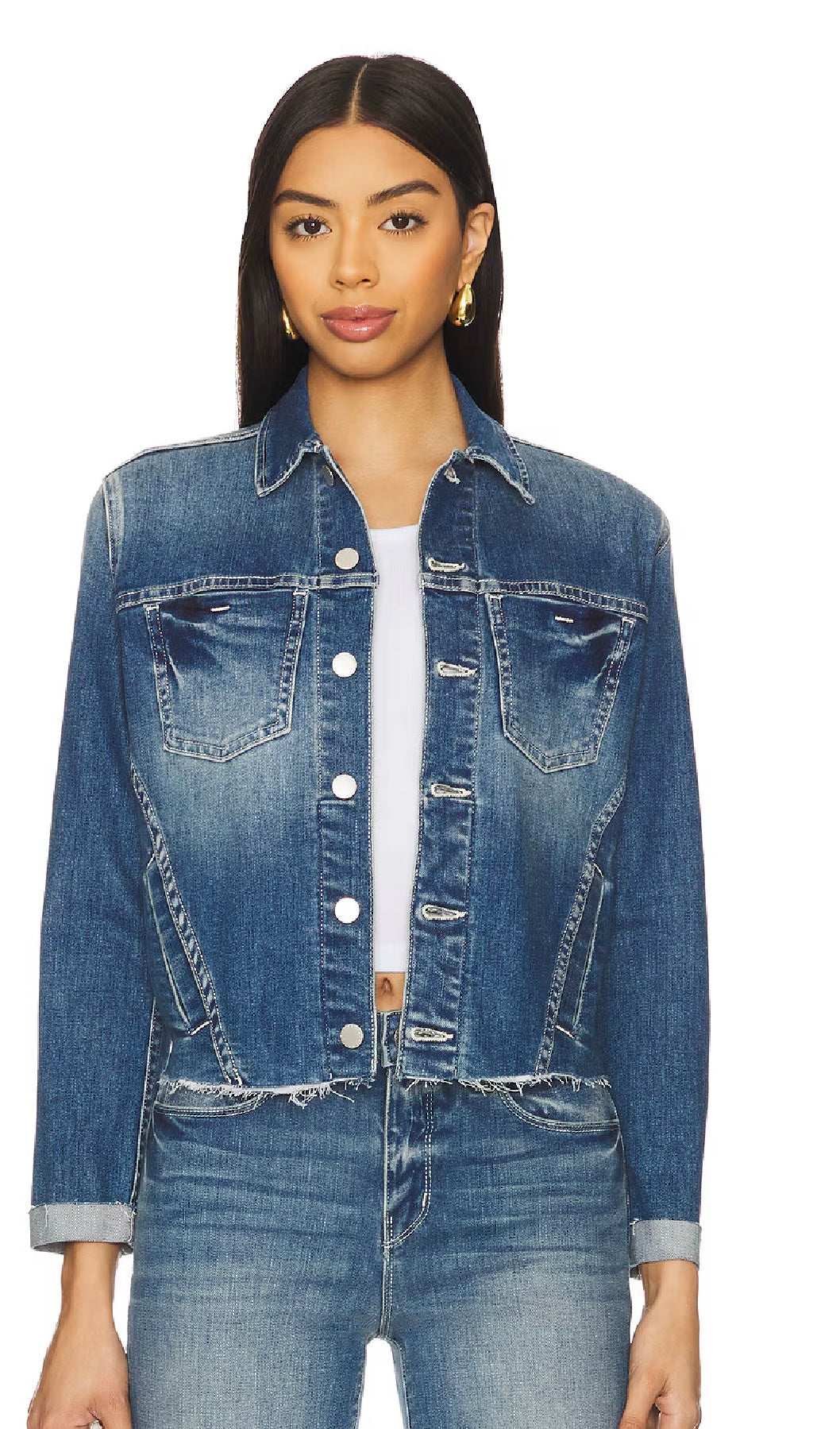 L'AGENCE Janelle Slim Raw Edge Jacket, XSmall