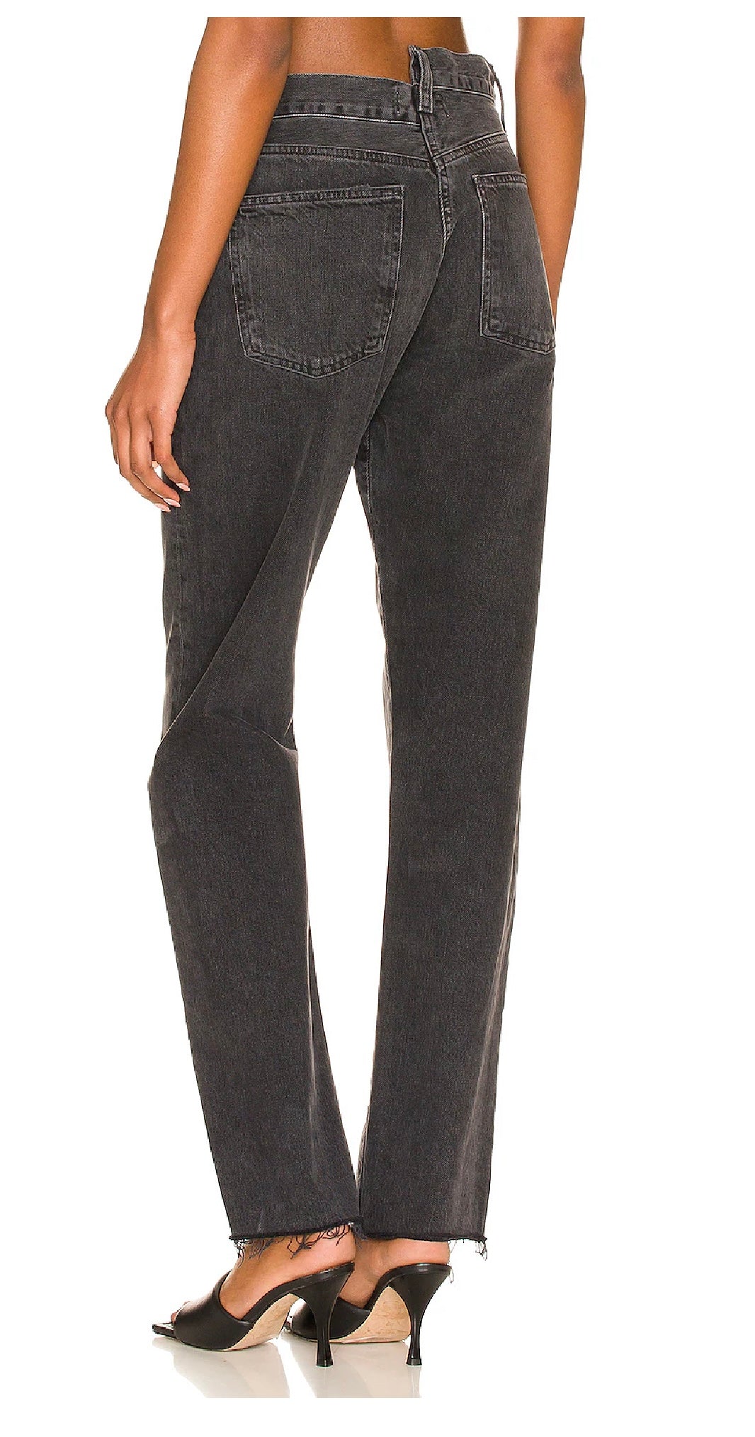 AGOLDE Criss Cross Straight in Shambles, SIZE 25