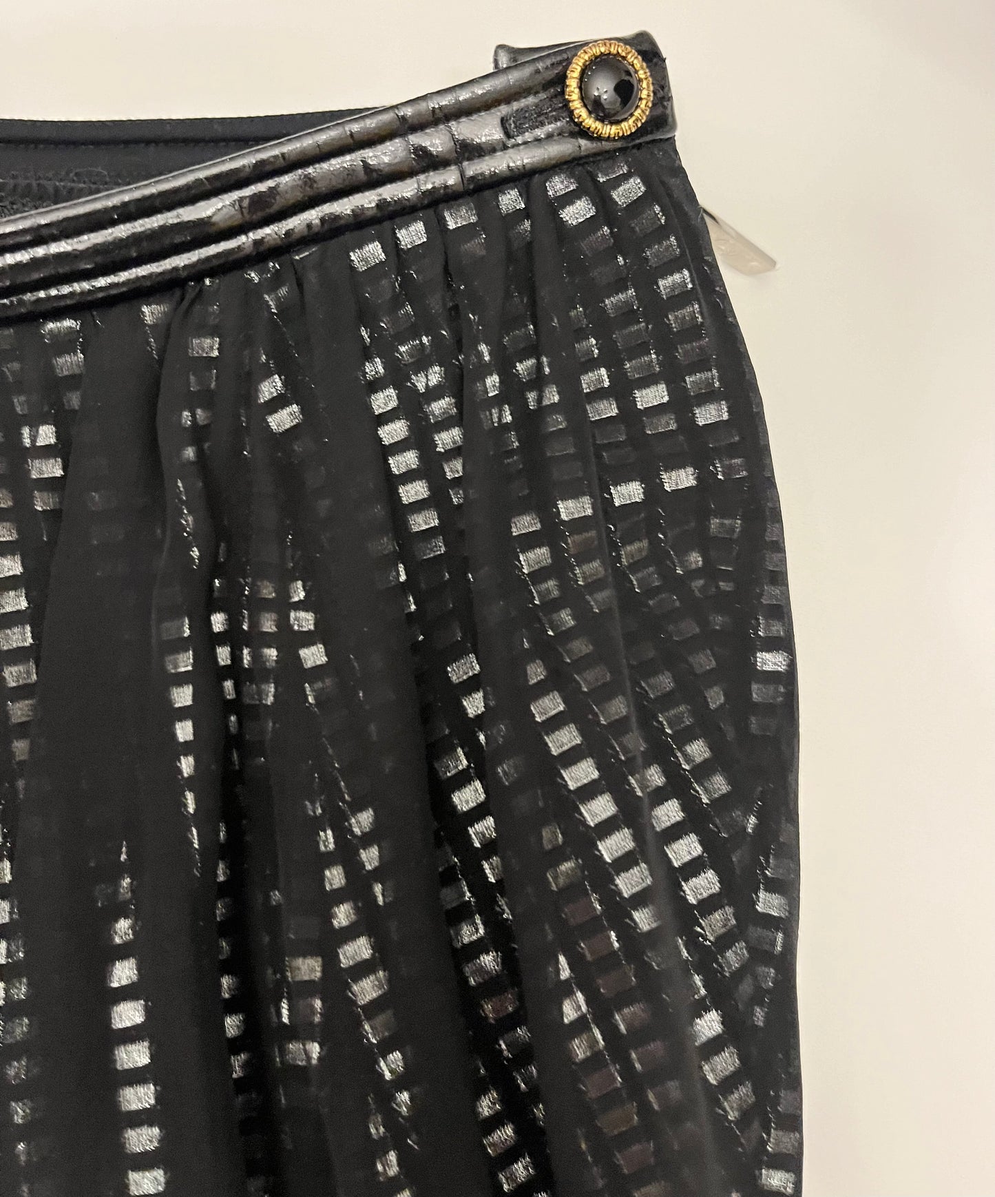 LOUIS VUITTON NWT Draped Mirrorball Midi Skirt, SIZE 38