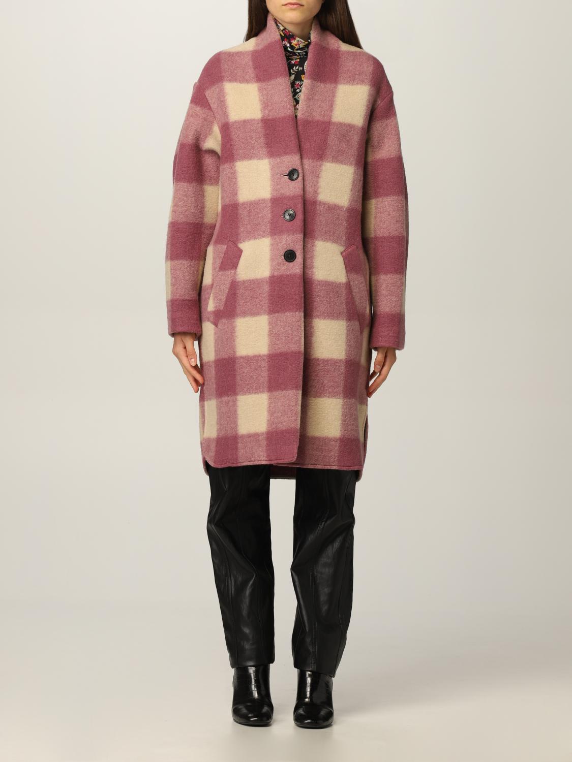 Isabel Marant Etoile Gabriel Coat In Rosewood, SIZE 34
