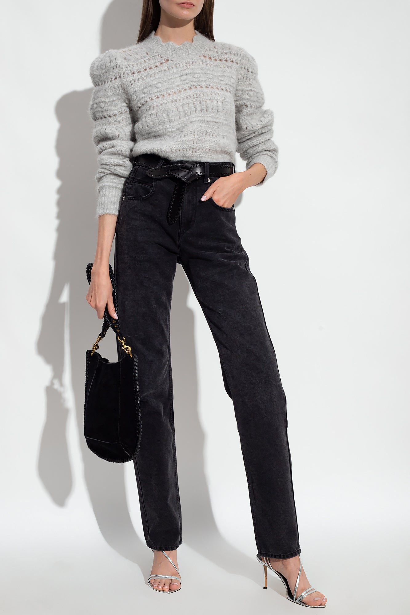 Isabel Marant Etoile Grey Adleri Sweater, SIZE 36