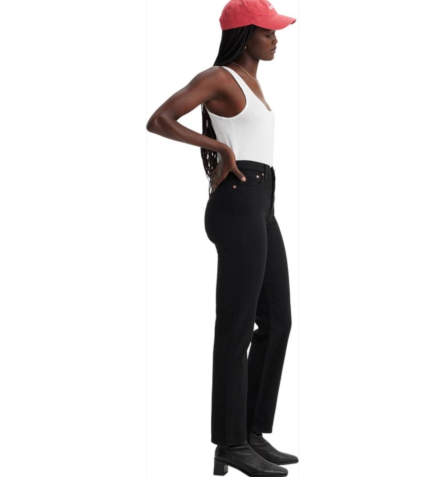 Levi's Black Wedgie Straight Jeans, Size 27