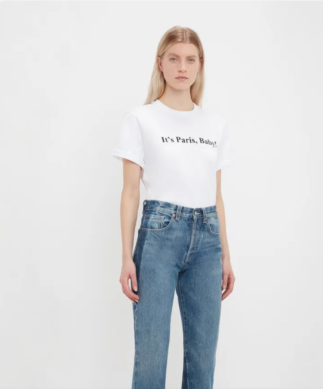 VICTORIA BECKHAM
IT'S PARIS, BABY! T-shirt In white, Xsmall