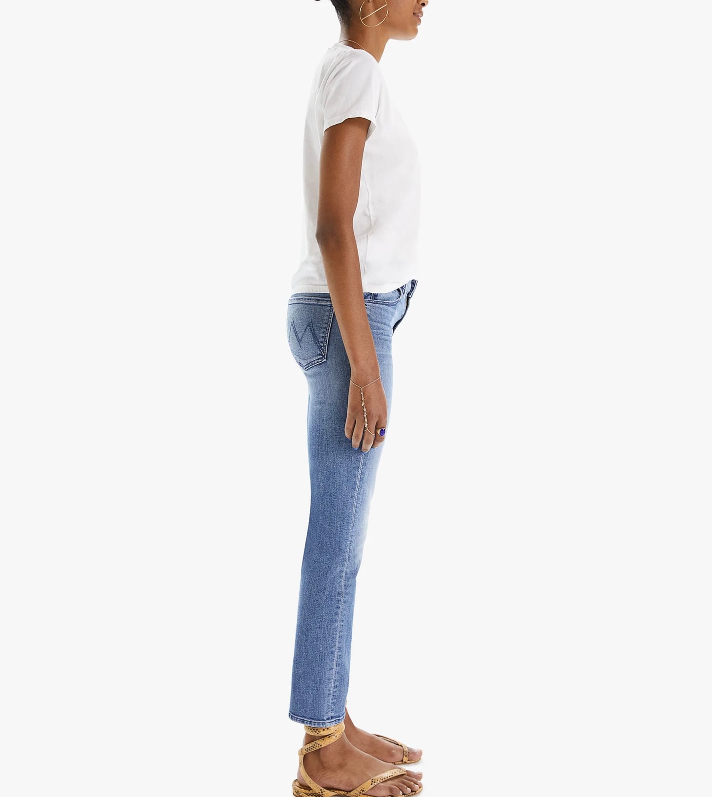 MOTHER The Mid Rise Dazzler Ankle, Size 25, Wash we the animals